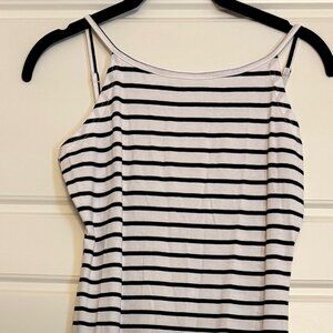 Black and White striped tknit sun dress,  Size Small, NWOT,